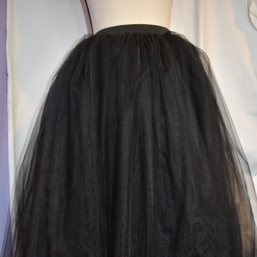 Black puffy tutu skirt